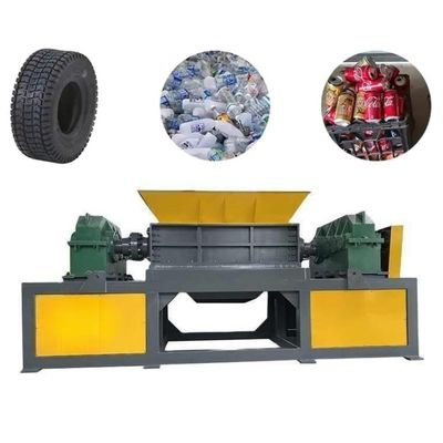 डबल शाफ्ट प्लास्टिक स्क्रैप Shredder मोटरसाइकिल टायर Shredder मशीन