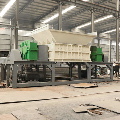 स्क्रैप धातु प्लास्टिक फिल्म रबर कपड़े के लिए बड़े टोक़ दो शाफ्ट Shredder मशीन