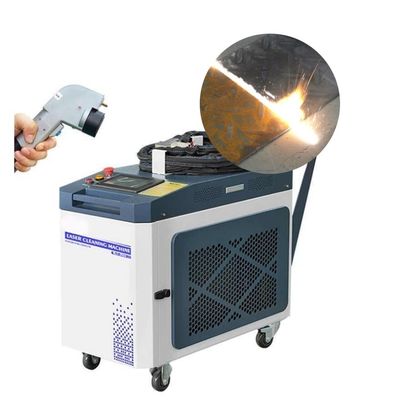 धातु लेजर सफाई मशीन 1500W आउटपुट शक्ति और 4-6 मिमी Collimated स्पॉट व्यास के साथ