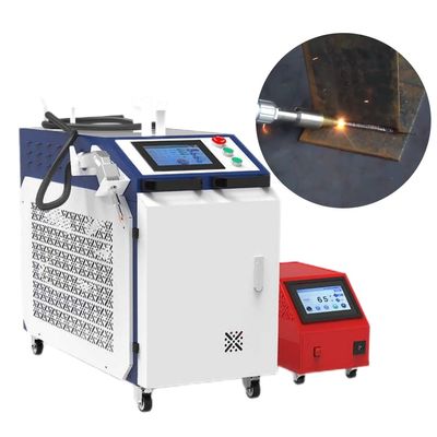 फाइबर लेजर वेल्डर 3 In1 वेल्ड क्लीनर मशीन लेजर क्लीनर वेल्डर कटर 1000-3000w
