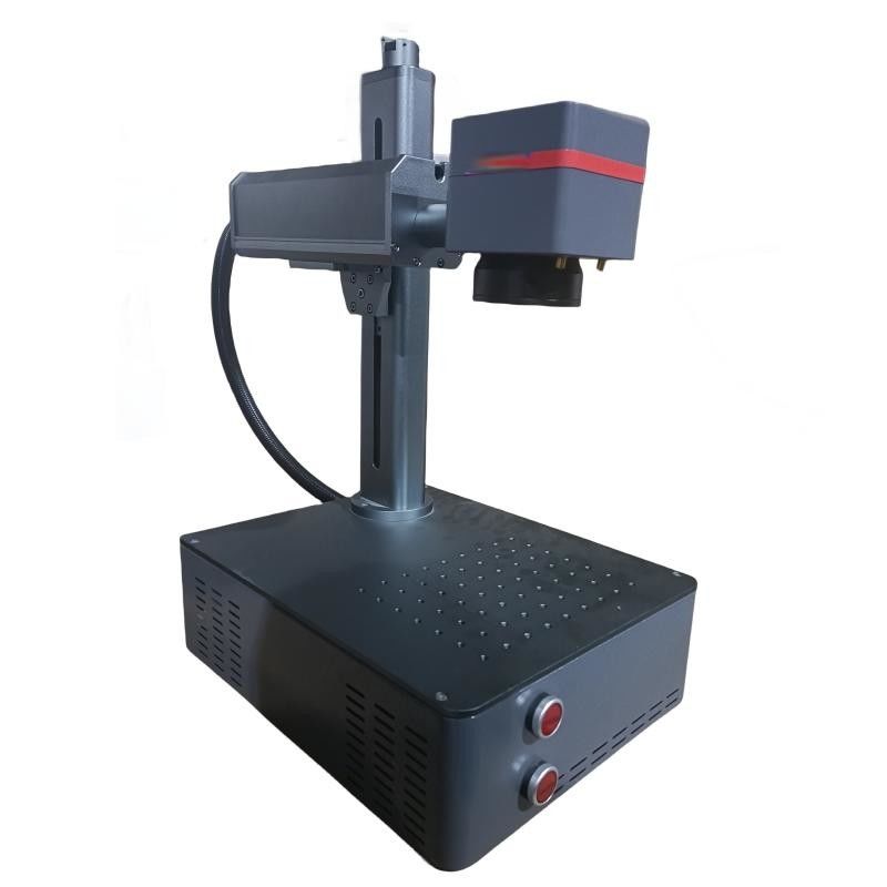 फाइबर मेटल स्टील Raycus 20W 30W 50W सिल्वर लेजर मार्किंग मशीन लेबल लोगो के लिए कीबोर्ड धातु